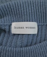 HUMAN WOMAN（ヒューマン　ウーマン）ニット・セーター 青 サイズ:M レディース/2200726179044