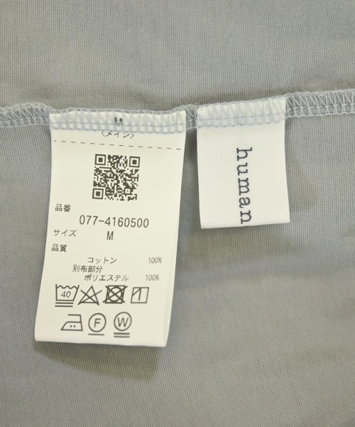 HUMAN WOMAN（ヒューマン　ウーマン）Tシャツ・カットソー グレー サイズ:M レディース/2200734436023