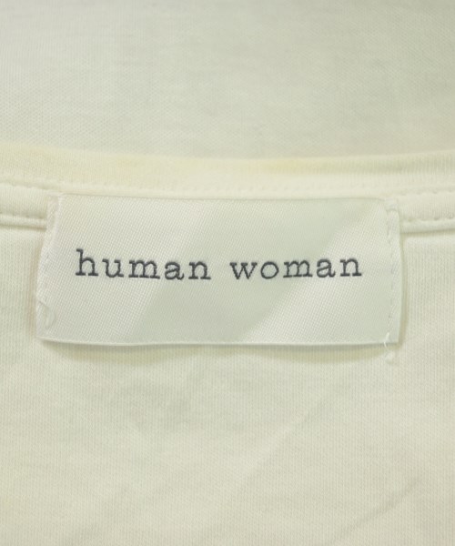HUMAN WOMAN（ヒューマン　ウーマン）Tシャツ・カットソー 白 サイズ:M レディース/2200728435193