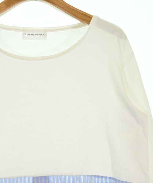 HUMAN WOMAN（ヒューマン　ウーマン）Tシャツ・カットソー 白 サイズ:M レディース/2200728435193