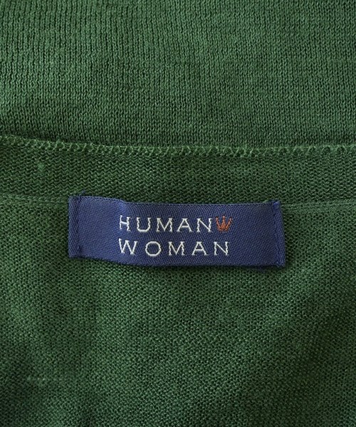 HUMAN WOMAN（ヒューマン　ウーマン）カーディガン 緑 サイズ:M レディース/2200716023296