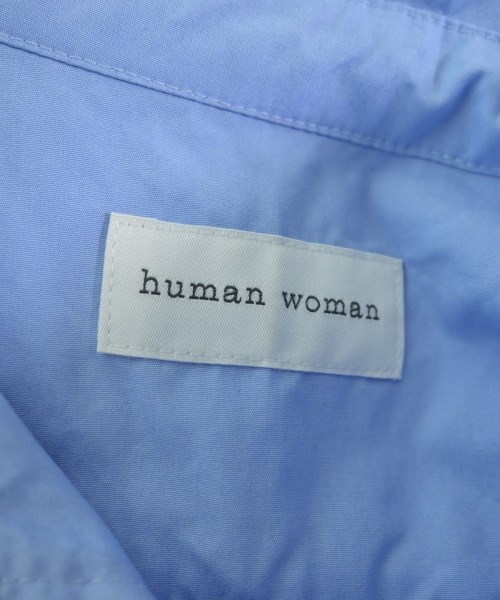 HUMAN WOMAN（ヒューマン　ウーマン）カジュアルシャツ 青 サイズ:M レディース/2200682793056