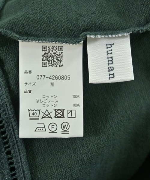 HUMAN WOMAN（ヒューマン　ウーマン）Tシャツ・カットソー 緑 サイズ:M レディース/2200683903058