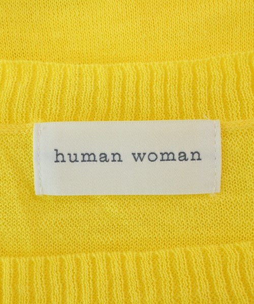 HUMAN WOMAN（ヒューマン　ウーマン）ニット・セーター 黄 サイズ:M レディース/2200685282052