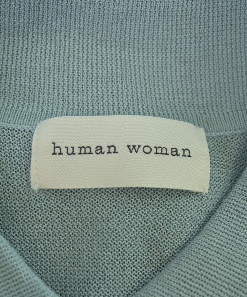 HUMAN WOMAN（ヒューマン　ウーマン）カーディガン 青 サイズ:M レディース/2200683220049