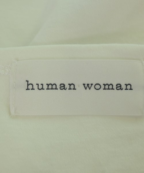 HUMAN WOMAN（ヒューマン　ウーマン）Tシャツ・カットソー 白 サイズ:M レディース/2200683220070
