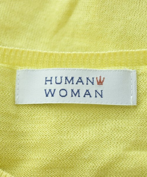 HUMAN WOMAN（ヒューマン　ウーマン）カーディガン 黄 サイズ:M レディース/2200682905039