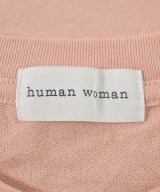 HUMAN WOMAN（ヒューマン　ウーマン）Tシャツ・カットソー ピンク サイズ:M レディース/2200687898022