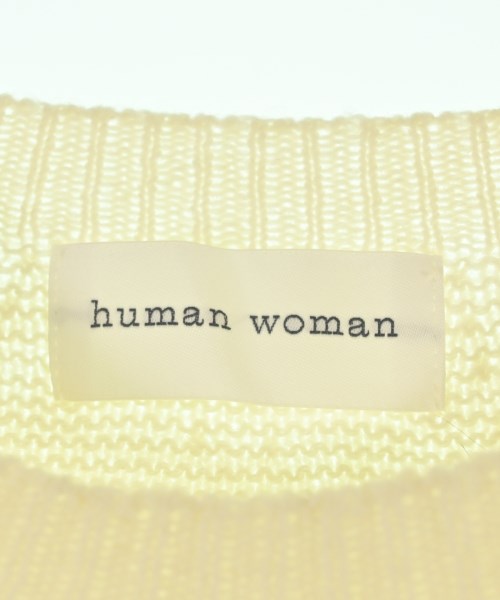 HUMAN WOMAN（ヒューマン　ウーマン）ニット・セーター 白 サイズ:M レディース/2200683987126
