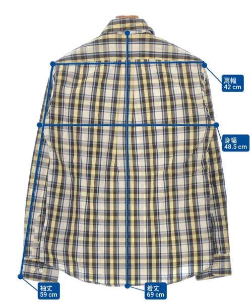 MORGAN HOMME（モルガン　オム）カジュアルシャツ 白 サイズ:L メンズ/2200625295036