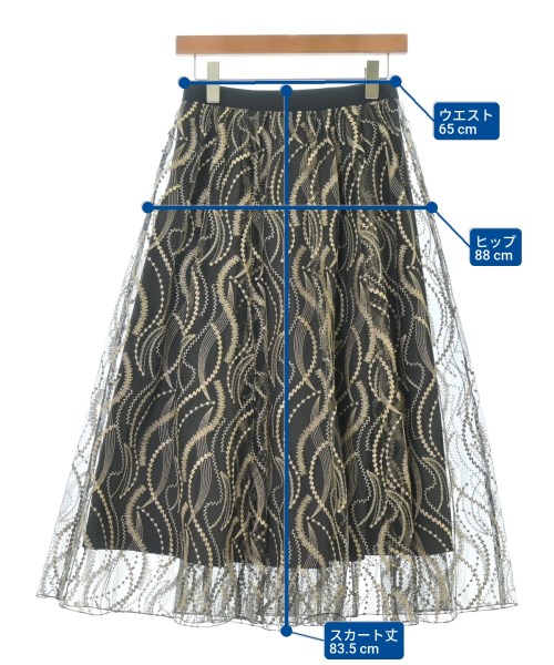 ANAYI（アナイ）ロング・マキシ丈スカート 黒 サイズ:38(M位) レディース/2200615992105