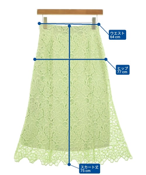 ANAYI（アナイ）ロング・マキシ丈スカート 緑 サイズ:36(S位) レディース/2200636849396