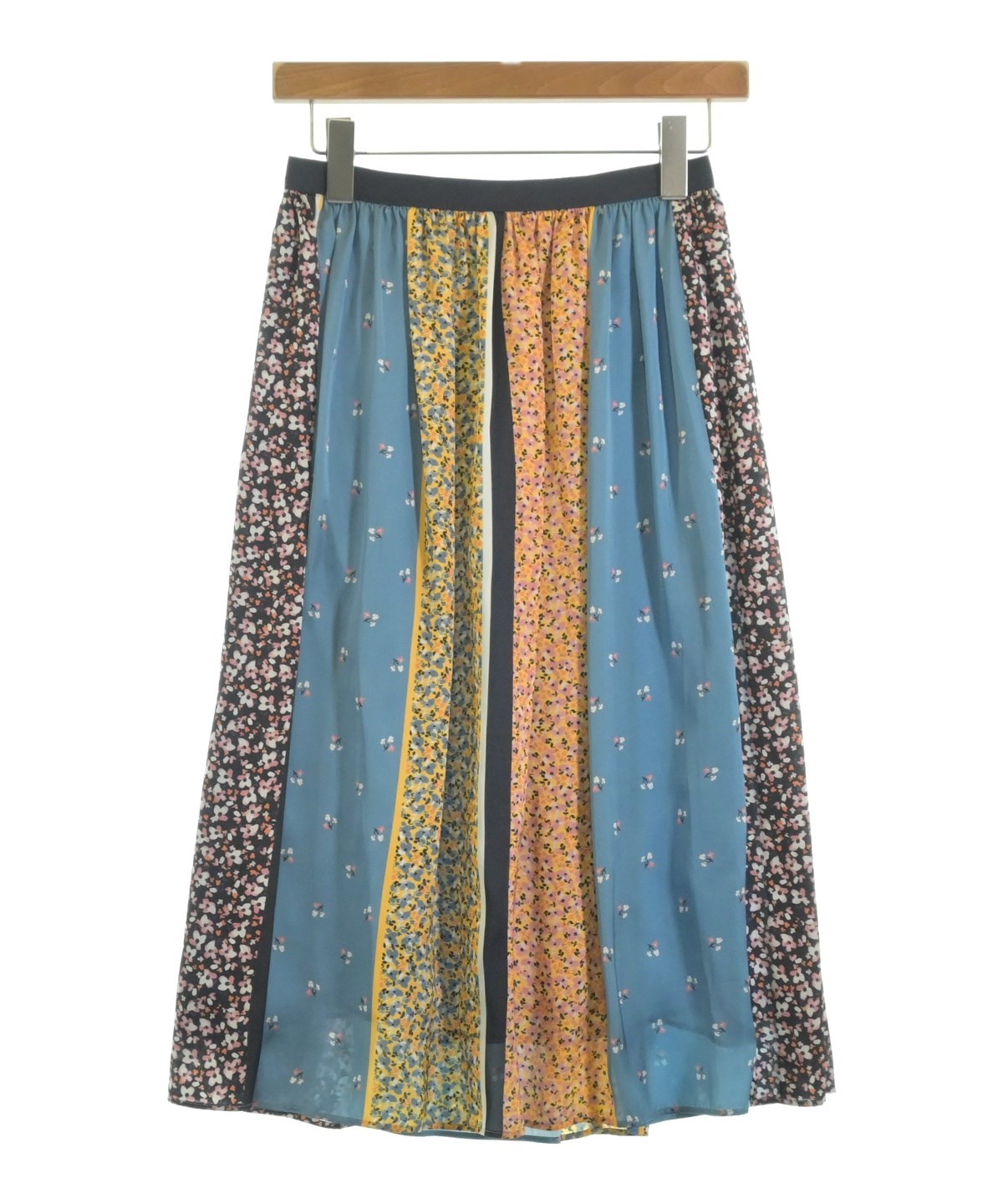 ANAYI（アナイ）ロング・マキシ丈スカート 青 サイズ:36(S位