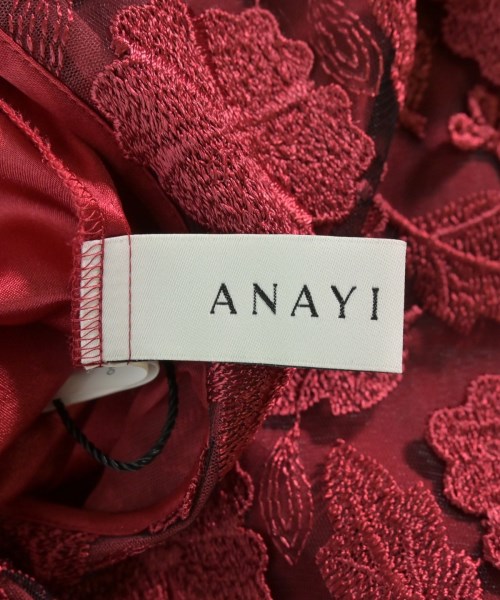 ANAYI（アナイ）ワンピース 赤 サイズ:34(XS位) レディース/2200626254025