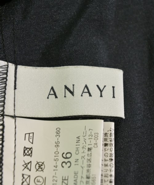ANAYI（アナイ）ワンピース 黒 サイズ:36(S位) レディース/2200618032037
