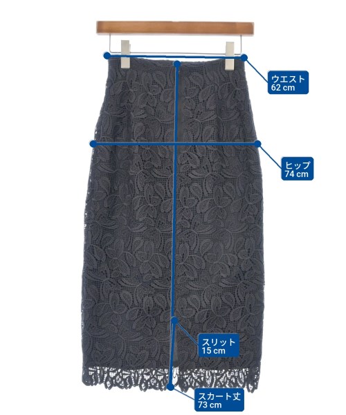 ANAYI（アナイ）ロング・マキシ丈スカート グレー サイズ:36(S位) レディース/2200614838039