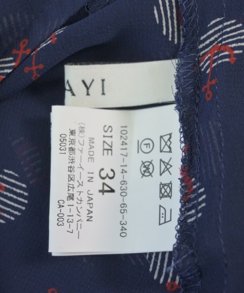 ANAYI（アナイ）ワンピース 紺 サイズ:34(XS位) レディース/2200614838121