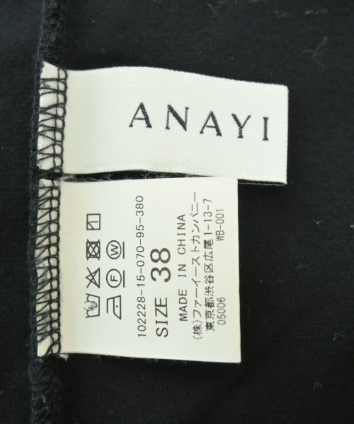 ANAYI（アナイ）Tシャツ・カットソー 黒 サイズ:38(M位) レディース/2200615036052