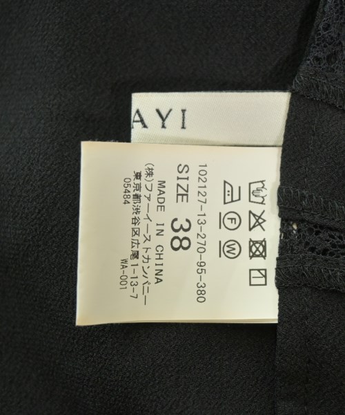 ANAYI（アナイ）ブラウス 黒 サイズ:38(M位) レディース/2200618534050