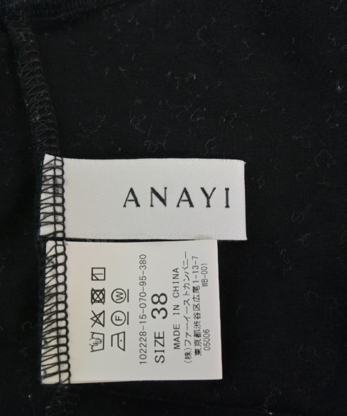 ANAYI（アナイ）Tシャツ・カットソー 黒 サイズ:38(M位) レディース/2200617032199