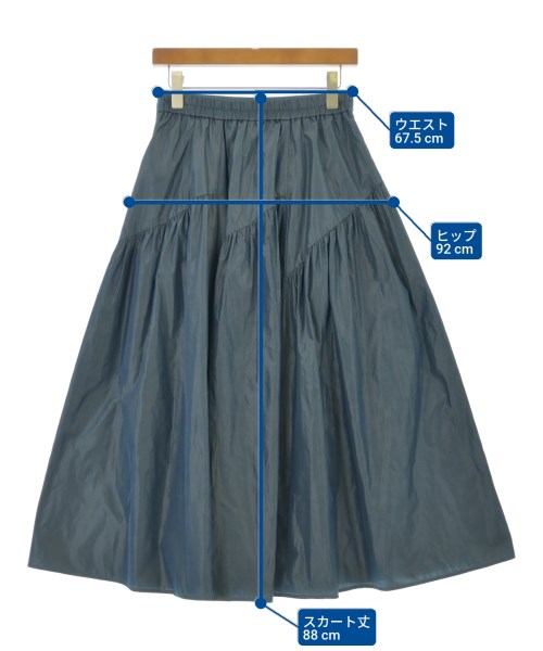 ANAYI（アナイ）ロング・マキシ丈スカート 青 サイズ:38(M位) レディース/2200617032205