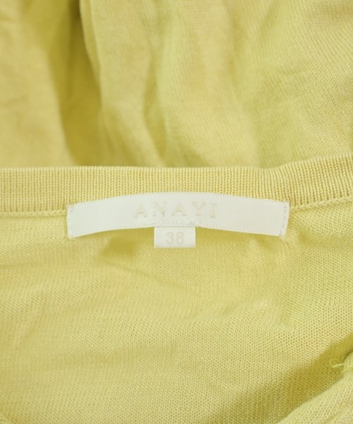 ANAYI（アナイ）カーディガン 黄 サイズ:38(M位) レディース/2200619820039