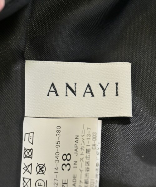 ANAYI（アナイ）ワンピース 黒 サイズ:38(M位) レディース/2200675154024