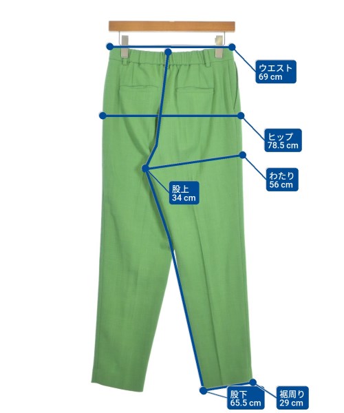ANAYI（アナイ）スラックス 緑 サイズ:38(M位) レディース/2200678798065