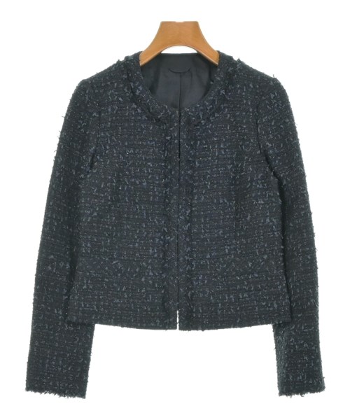 ANAYI(アナイ)ノーカラージャケット 紺 サイズ:36(S位)/2200673782014