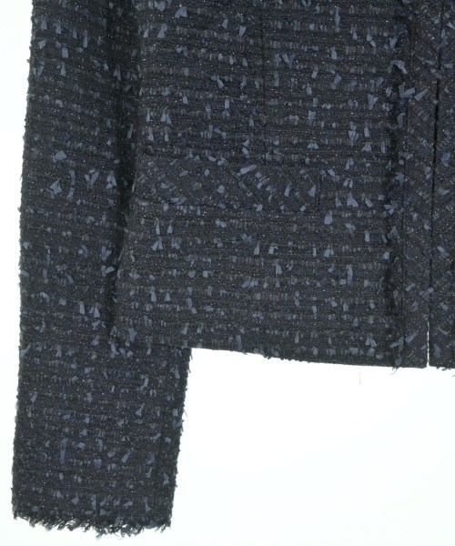 ANAYI（アナイ）ノーカラージャケット 紺 サイズ:36(S位) レディース/2200673782014