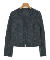 ANAYI（アナイ）ノーカラージャケット 紺 サイズ:36(S位) レディース/2200673782014