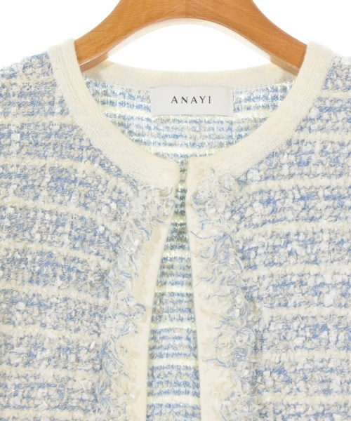 ANAYI（アナイ）ノーカラージャケット 白 サイズ:38(M位) レディース/2200676082036