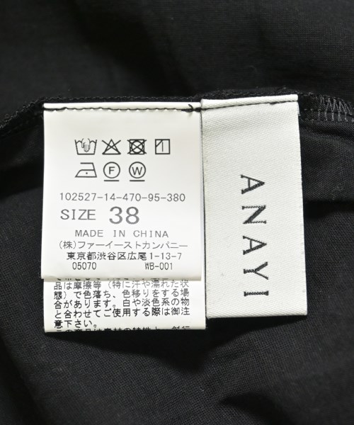 ANAYI（アナイ）ワンピース 黒 サイズ:38(M位) レディース/2200697706010