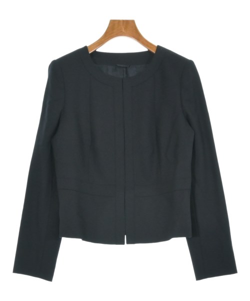 ANAYI(アナイ)ノーカラージャケット 紺 サイズ:38(M位)/2200657819088