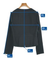 ANAYI（アナイ）ノーカラージャケット 紺 サイズ:38(M位) レディース/2200657819088