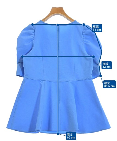 ANAYI（アナイ）ブラウス 青 サイズ:38(M位) レディース/2200658301049