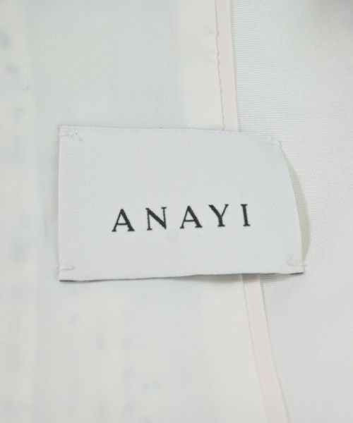 ANAYI（アナイ）ノーカラージャケット 白 サイズ:38(M位) レディース/2200654956069