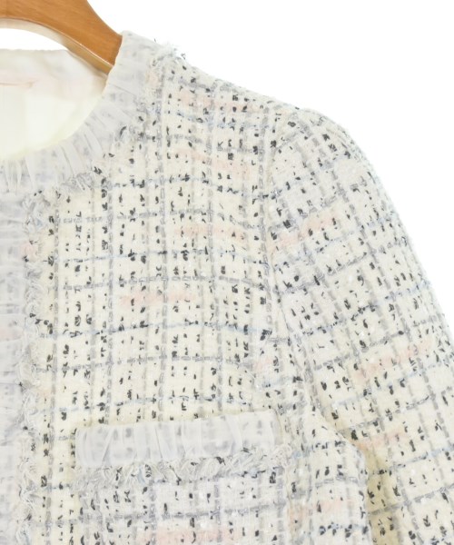 ANAYI（アナイ）ノーカラージャケット 白 サイズ:38(M位) レディース/2200654956069