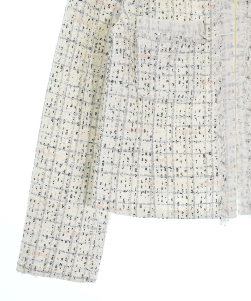 ANAYI（アナイ）ノーカラージャケット 白 サイズ:38(M位) レディース/2200654956069