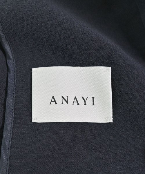 ANAYI（アナイ）ノーカラージャケット 紺 サイズ:36(S位) レディース/2200709558026