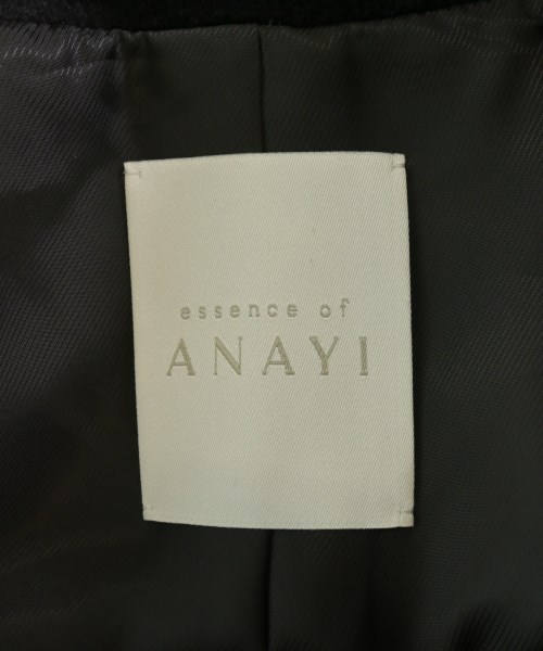 ANAYI（アナイ）チェスターコート 黒 サイズ:38(M位) レディース/2200709414018