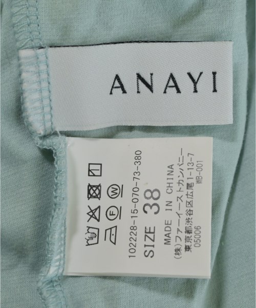 ANAYI（アナイ）Tシャツ・カットソー 青 サイズ:38(M位) レディース/2200711554054