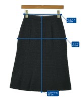 ANAYI（アナイ）ひざ丈スカート 紺 サイズ:34(XS位) レディース/2200712480116