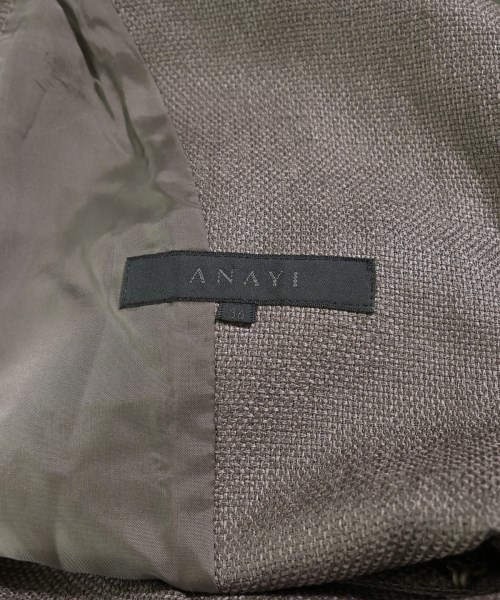ANAYI（アナイ）ノーカラージャケット 茶 サイズ:-(M位) レディース/2200719642166