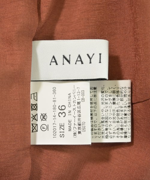 ANAYI（アナイ）ワンピース 赤 サイズ:36(S位) レディース/2200719642296