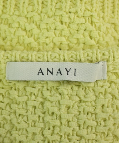 ANAYI（アナイ）ベスト/ノースリーブ 黄 サイズ:38(M位) レディース/2200719642630