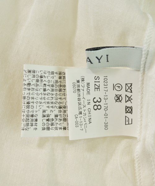 ANAYI（アナイ）ブラウス 白 サイズ:38(M位) レディース/2200719642838