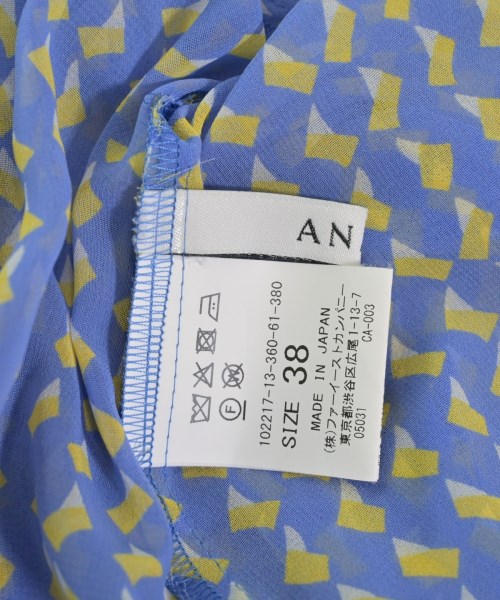 ANAYI（アナイ）ブラウス 青 サイズ:38(M位) レディース/2200719642951