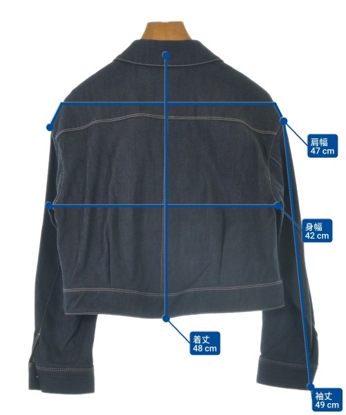 ANAYI（アナイ）デニムジャケット 紺 サイズ:36(S位) レディース/2200639717029