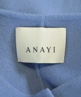 ANAYI（アナイ）ノーカラージャケット 青 サイズ:38(M位) レディース/2200643406070